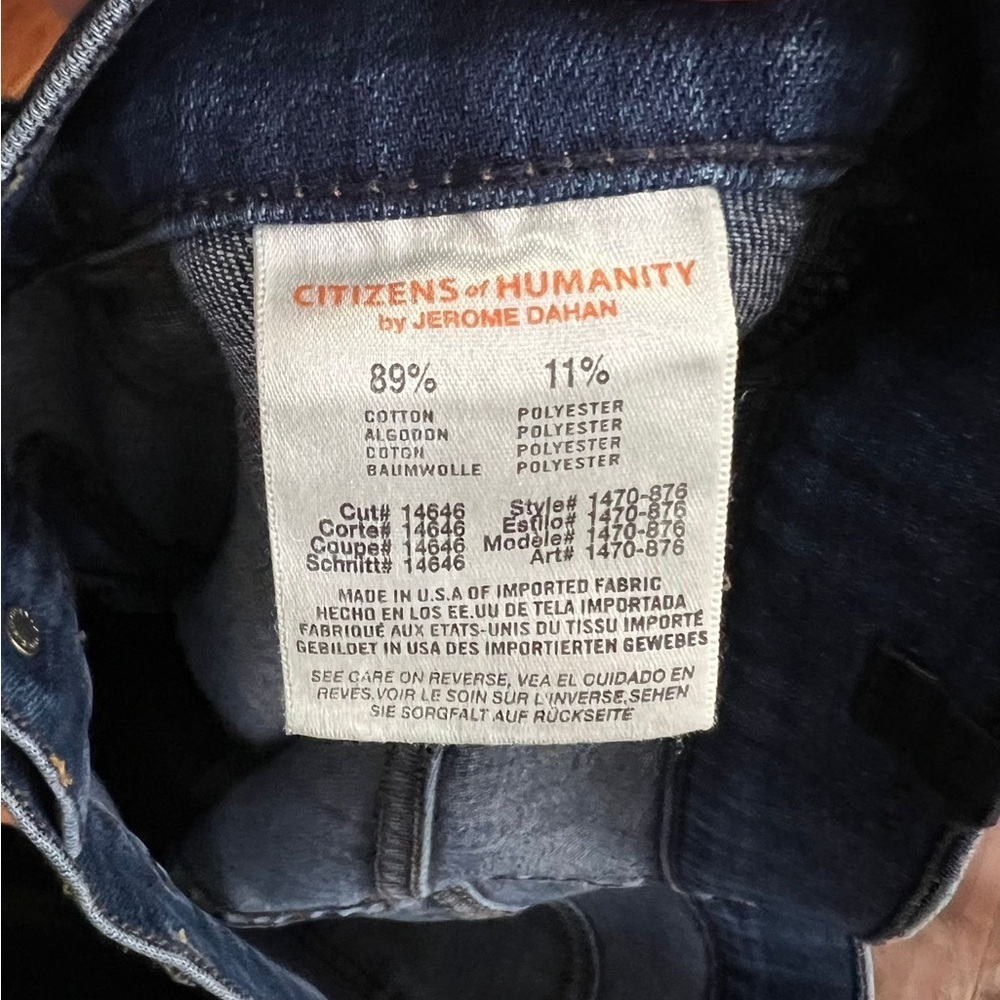 NWT Anthropologie Citizens of Humanity Size 28 Poise Wide-Leg Crop Jeans - Picture 7 of 12